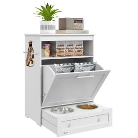 Pet Feeder Station with Storage
