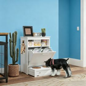 Pet Feeder Station Storage Cabinet
